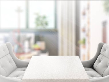 Açığa çıkarılmış iç plan tablosu. 3d oluşturma