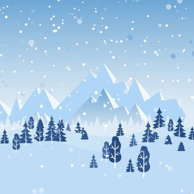 Beyaz arka planda mavi ve gri kar taneleri olan iki renkli yeni yıl ve Noel kartı. Vektör illüstrasyonu
