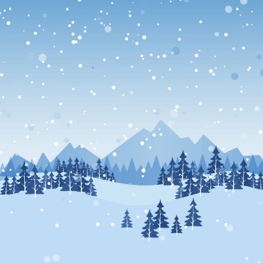 Beyaz arka planda mavi ve gri kar taneleri olan iki renkli yeni yıl ve Noel kartı. Vektör illüstrasyonu