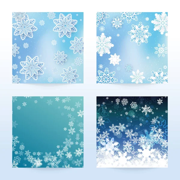 Winter Seamless Pattern Snowflakes — Stock Vector