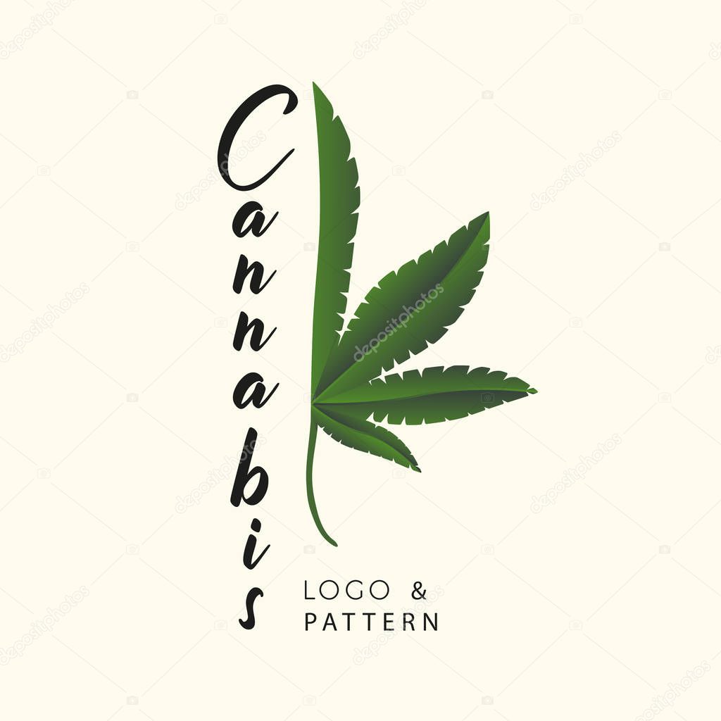 Marijuana, Cannabis icons. Set of medical marijuana icons. Drug 