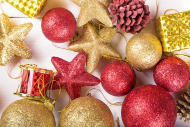 Noel oyuncaklar arka plan