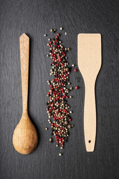 pepper on a slate board