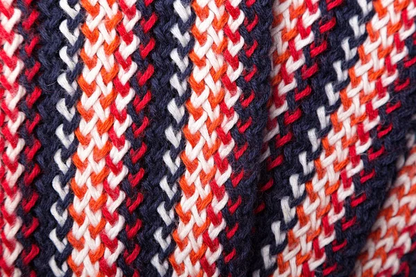Tricotado padrão colorido — Fotografia de Stock