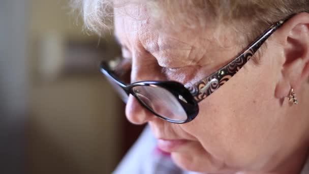 Mujer leyendo en el tren — Vídeos de Stock