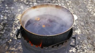 bir tencerede mulled şarap