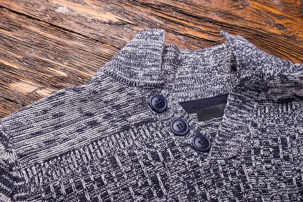 Suéter gris cálido — Foto de Stock