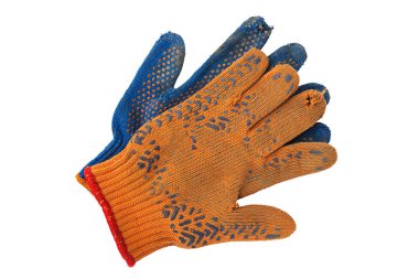 eski iş eldiven yalıtılmış On beyaz.