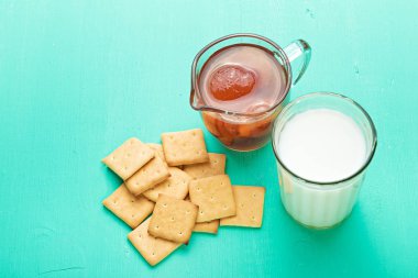 lezzetli breakfast kraker