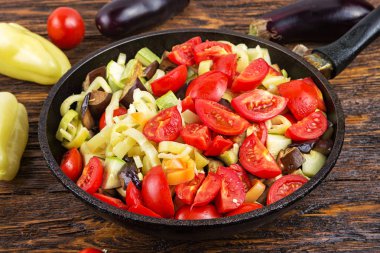 Taze sebze dilimlenmiş ben