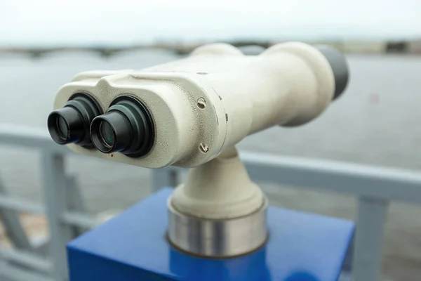 Tourist binoculars at Peter-Pavel Fortres — Stock Photo, Image