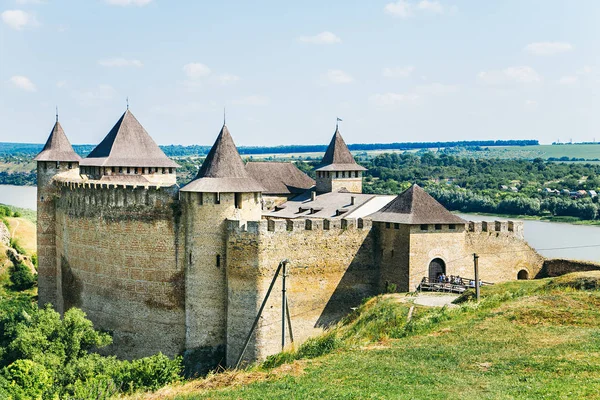 Medieval fortress in the Khotyn town West Ukraine — Stock Photo, Image