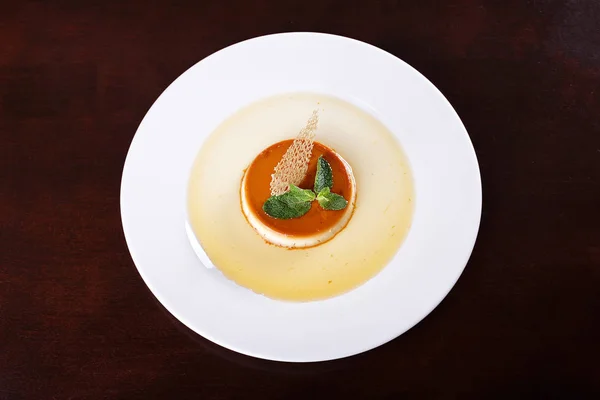 Dessert grädde brulee — Stockfoto