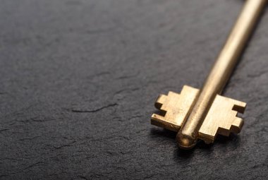 Siyah bir arka plan üzerinde tuşları