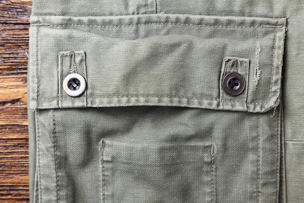 Kantong dengan latar belakang celana linen — Stok Foto