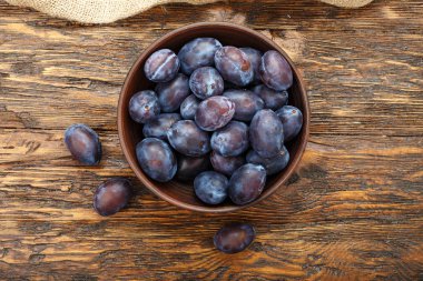 tabak olgun Erik Üstten Görünüm