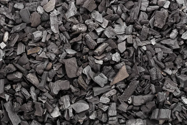 Текстура черных углей — стоковое фото