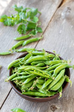 bir tabak yeşil bezelye