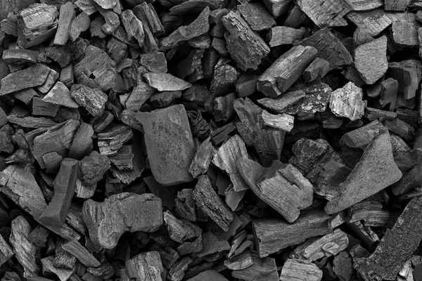 Текстура черных углей — стоковое фото