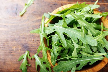 Doğranmış roka Üstten Görünüm