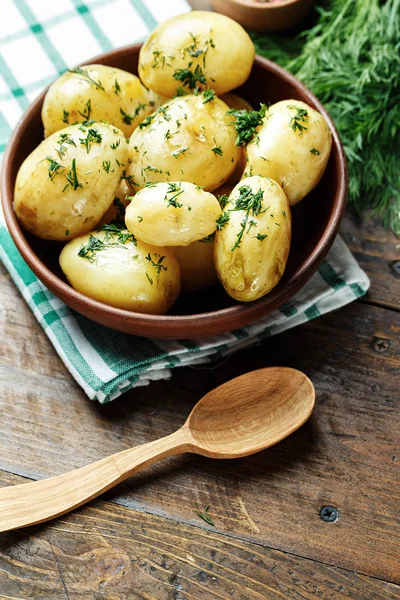 Boiled young potatoes — Stock Photo, Image