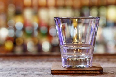 Boş bardak çubuğunun arka planı