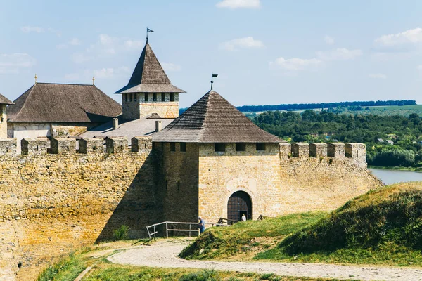 Medieval fortress in the Khotyn town West Ukraine — Stock Photo, Image