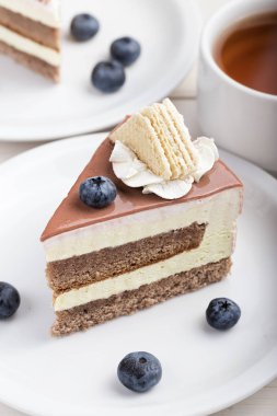 Kek krem closeup ile