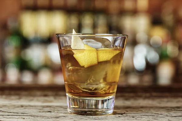 Classic cocktail Sazerac — Stock Photo, Image