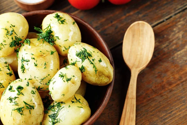 Genç patates Üstten Görünüm