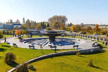 Ukrayna'nın Buki köy Çeşmesi