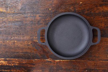 dökme demir tava Üstten Görünüm