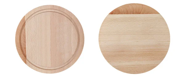 Dwa okrągłe drewniane deski — Zdjęcie stockowe