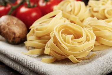 Tagliatelle Yapıştır yakın çekim