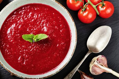 çorba gaspaço Üstten Görünüm