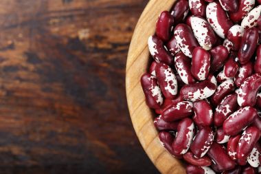 Mor fasulye yakın çekim