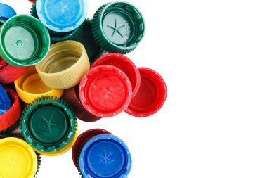 çok renkli plastik kapak caps
