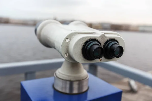 Tourist binoculars at Peter-Pavel Fortres — Stock Photo, Image