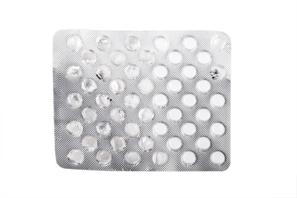 Started blister with pills — Stock Photo, Image