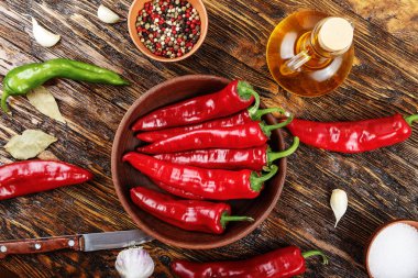 bir tabak içinde Chili biber