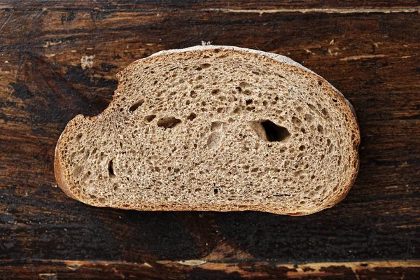 一片黑麦面包 — 图库照片