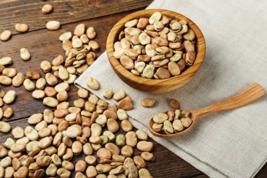 bir tabak içinde ham fasulye