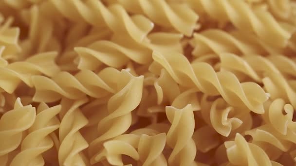 Raw pasta background — Stock Video