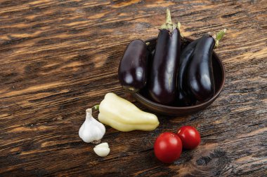 Ing vintage ahşap arka plan - yaz hasat, sebze çorbası