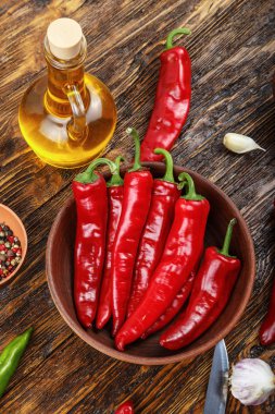 bir tabak içinde Chili biber