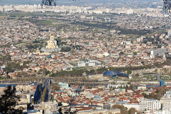 Nézd meg felülről Tbiliszi — Stock Fotó