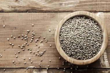 kenevir tohumu bir tabak içinde