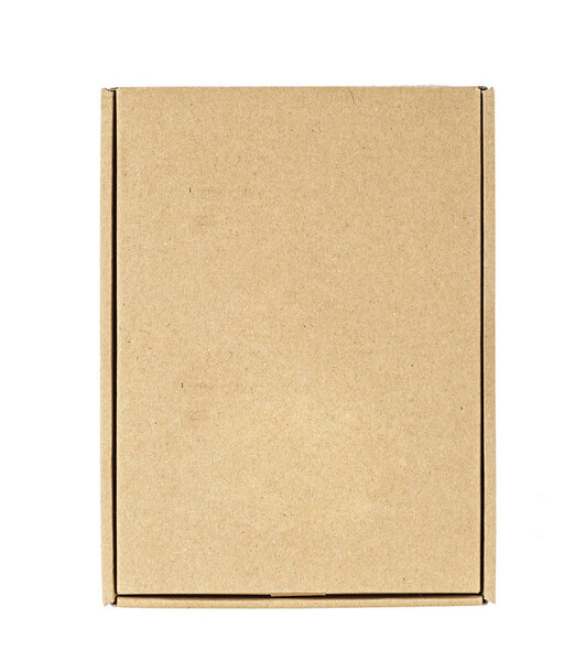 вид сверху на картонную коробку
