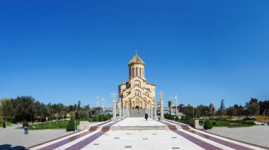 Kutsal Trinity Katedrali Tiflis Panoraması