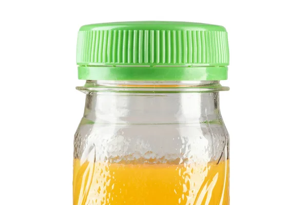 Κλειστή φιάλη με χυμό πορτοκαλιού — Φωτογραφία Αρχείου